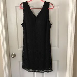 2X Black lace dress